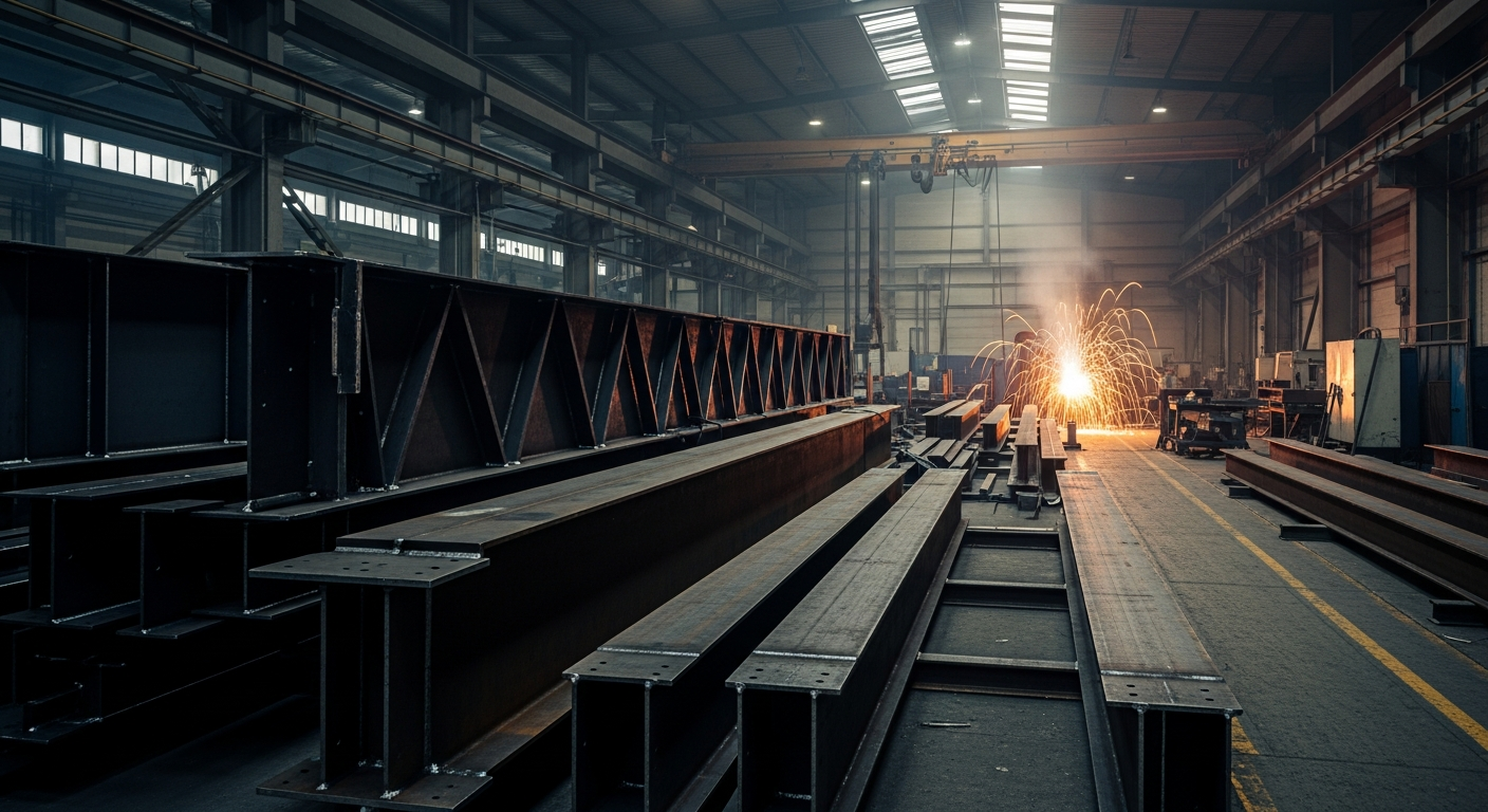 Heavy fabrication and steel processing at Balaji Engineering Works in Surat